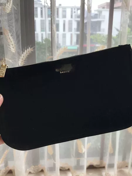 European and American style classic fashion hot cosmetics storage bag velvet large capacity clutch bag