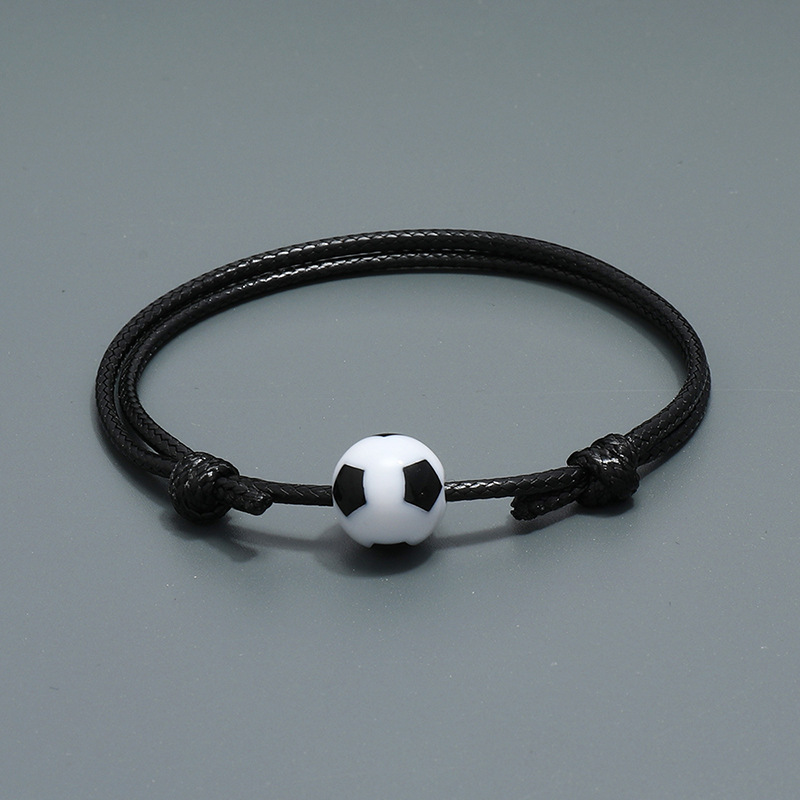 Wholesale Jewelry Football Woven Rope Bracelet Nihaojewelry display picture 1