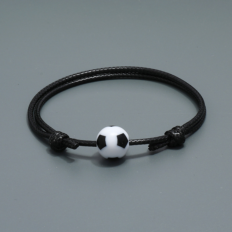 wholesale jewelry football woven rope bracelet nihaojewelry