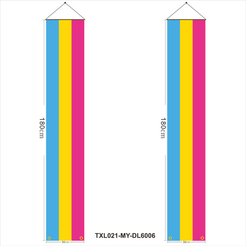 Cross-border New Rainbow Couplet Festival Door Curtain Hanging Cloth Rainbow Amazon Outdoor Decoration Flag Wholesale