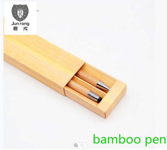 2 pluma de bambú pluma táctil dos paquete caja de regalo pluma de madera de bambú pluma de madera muestra gratis papelería pluma de regalo