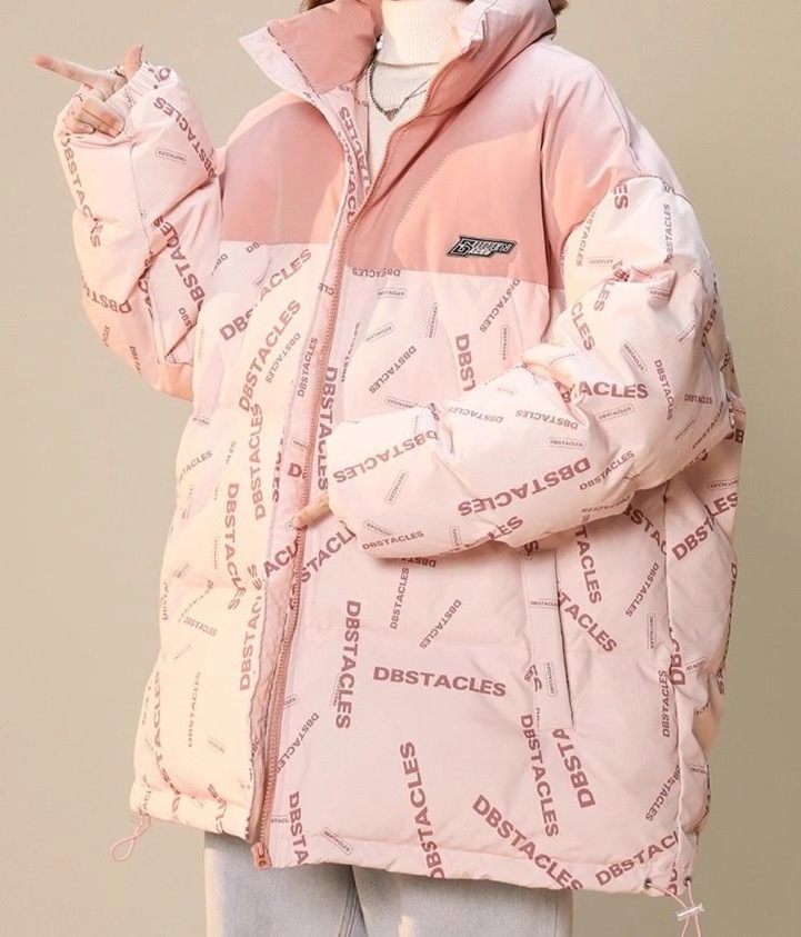 Women's Clothing new winter oversize fashion trend loose versatile stitching niche thick warm cotton jacket_voghion.com