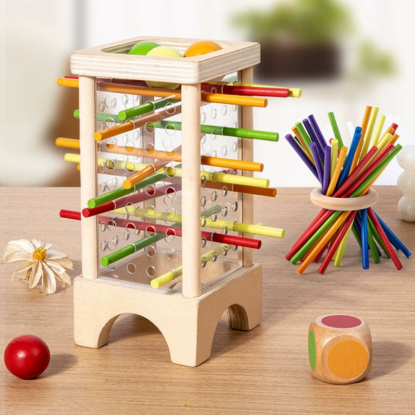 Four-sided acrylic wooden stick