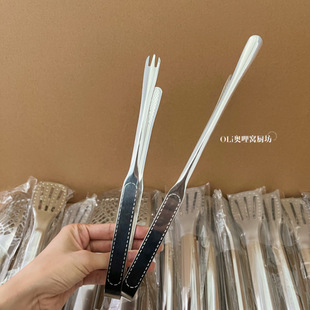 316L Stainless Steel Korean Barbecue Tongs Anti-Scalding Barbecue Tongs Kitchen Food Cooking Steak Buffet Small Tongs