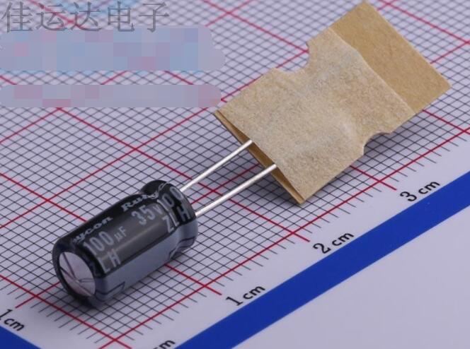 35ZLH100MEFCT16.3X11 规格 100uF 35V 引线型铝电解电容