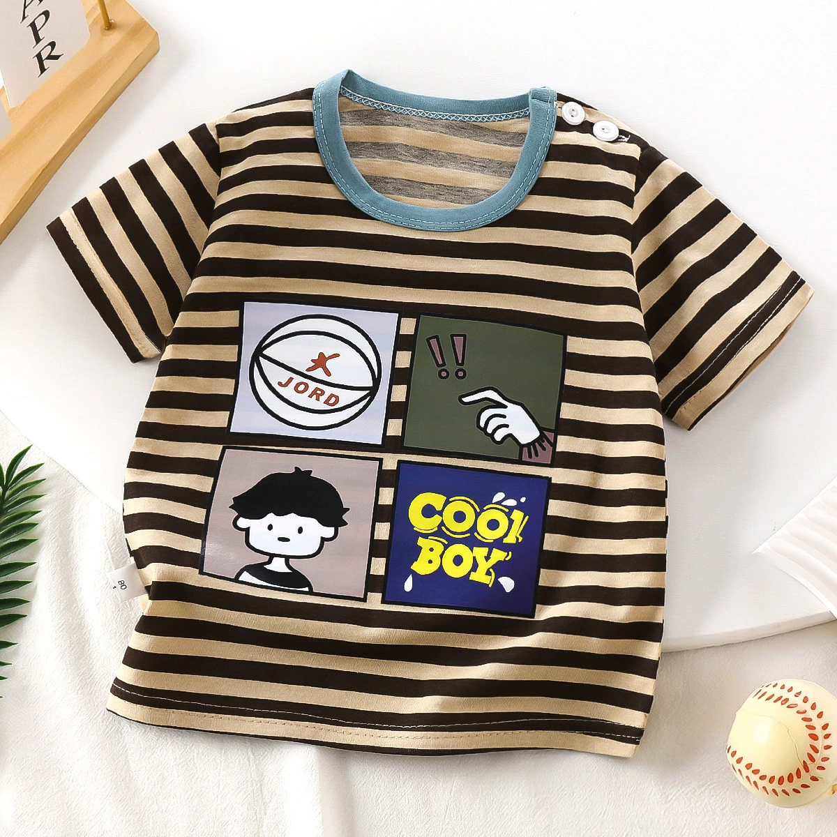 Новые детские футболки с коротким рукавом из чистого хлопка, летняя одежда для девочек, одежда для малышей, летняя детская одежда, новые топы для мальчиков оптом