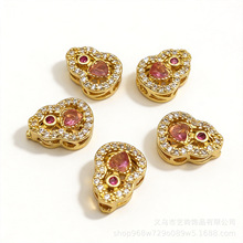 ��ɫ�~24K΢��ʯ�����������ǐ��ĺ��J����ɢ��diy�Ʒ�������