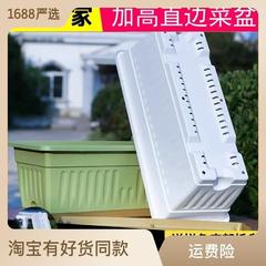Extra-large, thickened plastic vegetable planting pots—ideal for balconies, home gardens, and growing strawberries! Rectangular-shaped planters perfect for cultivating vegetables and flowers.