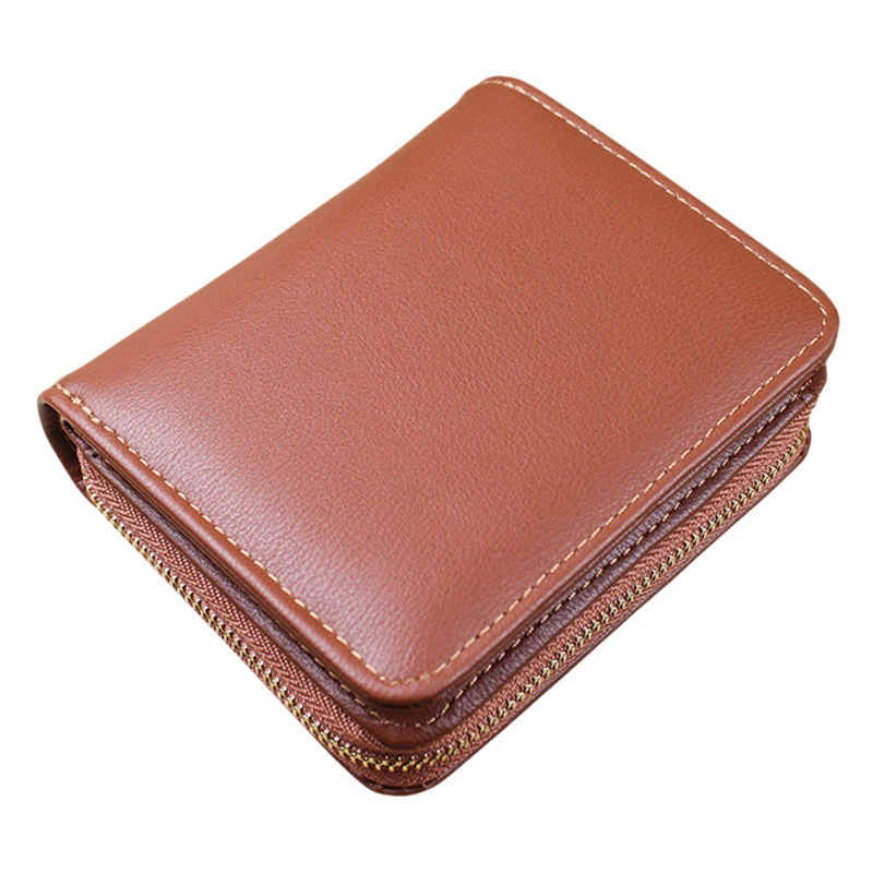 New Korean Style Women's Coin Purse with Side Zipper and Magnetic Clasp, Short Student Wallet, Fashionable and Simple Small Wallet