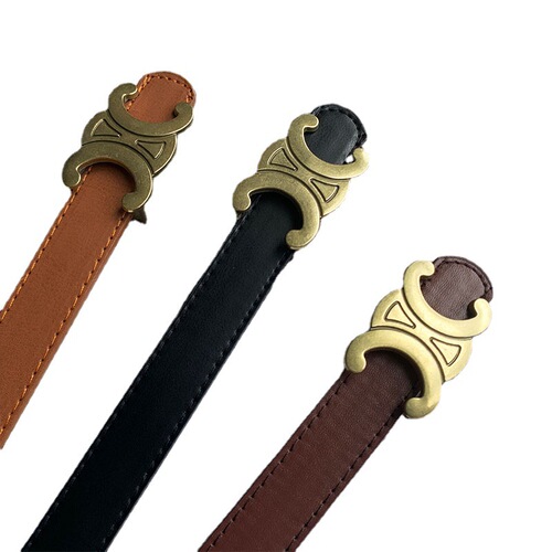 Versatile thin belt for women with ins style decoration, skirt, suit, waist pin buckle, small belt, Korean style jeans belt