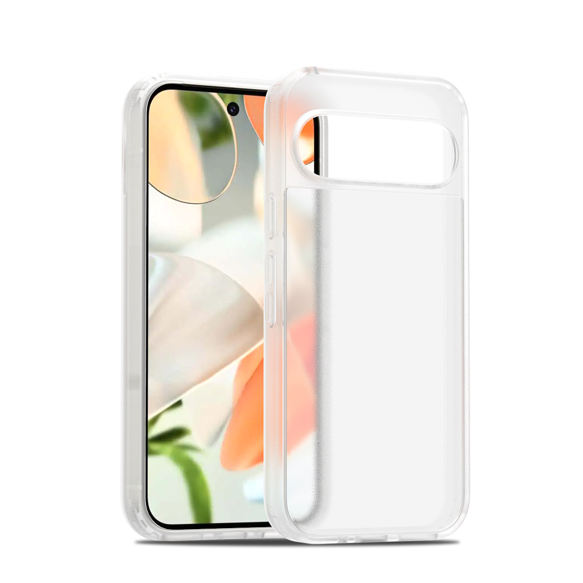 Aplicable para Google Pixel9 pro XL Silver Shield Skin Magnetic 2 - in - 1 10pro caso de teléfono semipermeable caso esmerilado