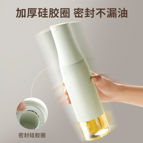 Oil pot household kitchen glass vinegar bottle automatic opening and closing gravity leak-proof soy sauce vinegar seasoning bottle oil bottle oil tank vinegar pot