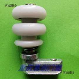 无框窗户配件 无框窗上下受力型玻璃轮子无框窗阳台折叠玻麦太保