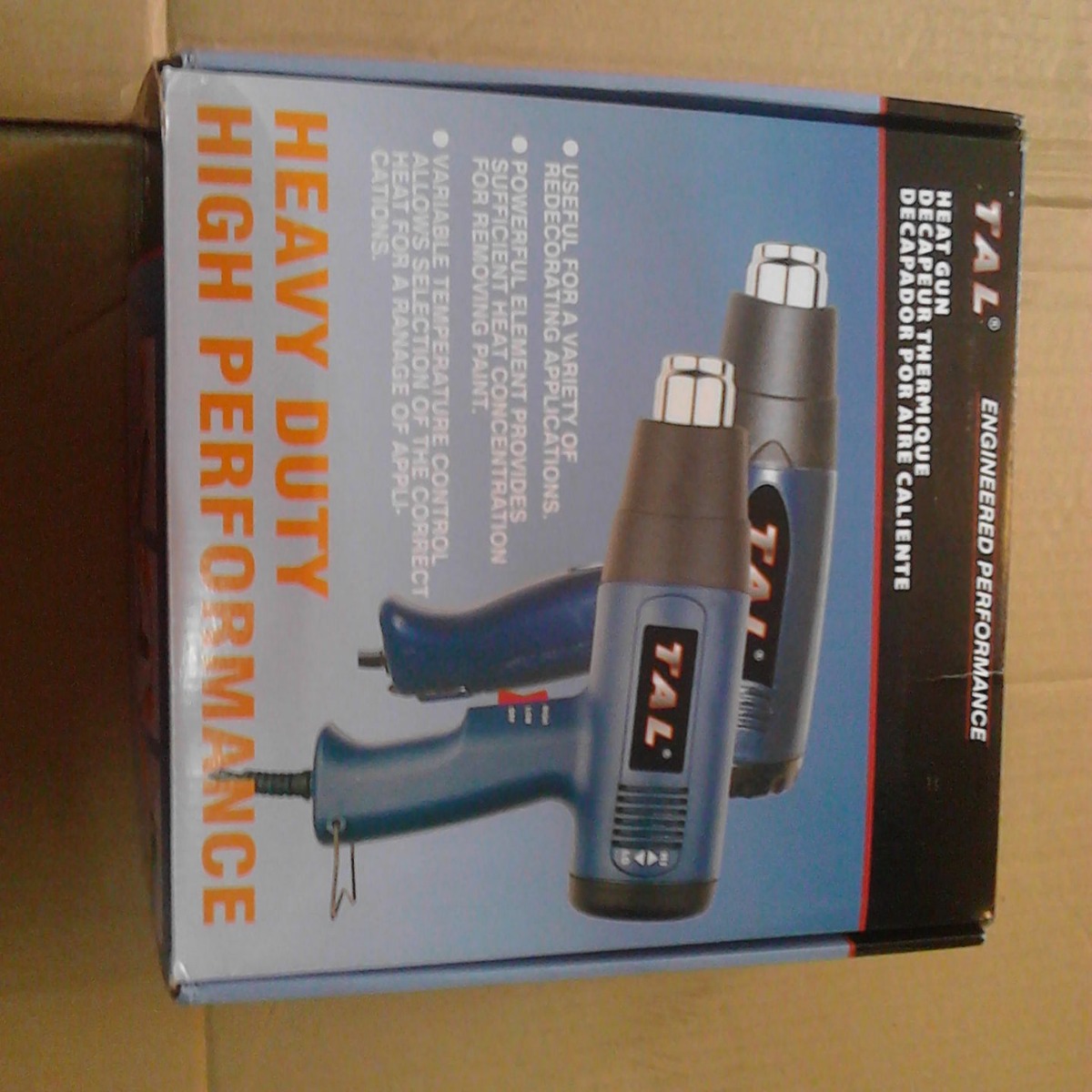 TAL 1600W瓦可调温恒温工业热风枪 热吹风汽车贴膜工业热风筒