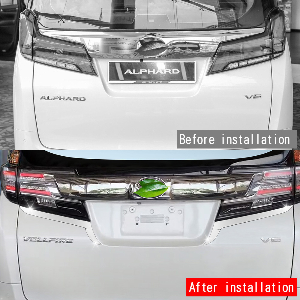 In-Stock 15-22 Model Alphard Tail Light Trim Alphard Modification 30 Series Vellfire Tailgate Light Decoration