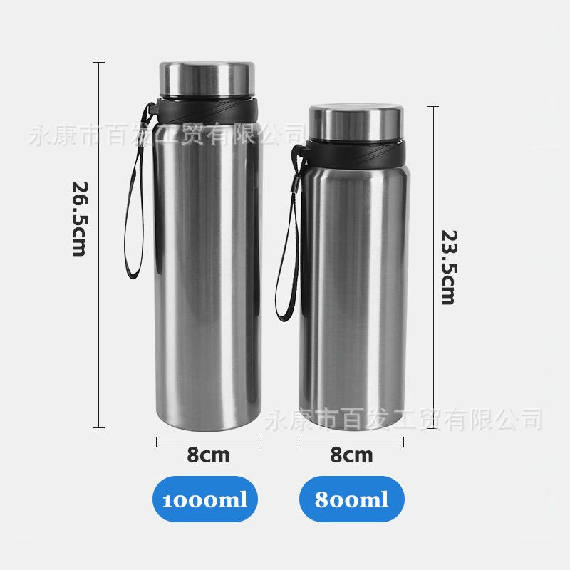 «(Cross-border trading), capacious glass stainless steel, convenient vacuum tea cup, stainless steel AISI 304»