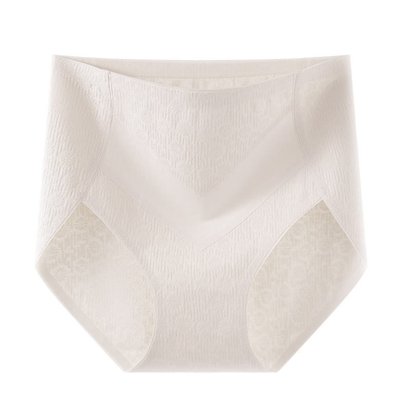 Niñas de algodón puro antibacteriano de cintura alta nueva cintura media-alta vientre entrepierna de algodón sin costuras calzoncillos de gran tamaño refrescantes