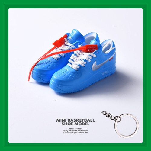 空军一号迷你AF1球鞋模型钥匙扣3D立体ins潮汽车摆件小鞋玩具手办