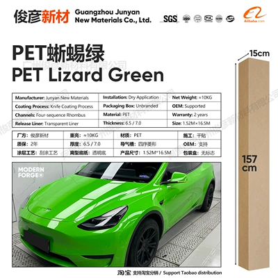 Auto Color Change Film: Film, Cross-Border Source Factory - pet-lizard-green-65-series152-165m