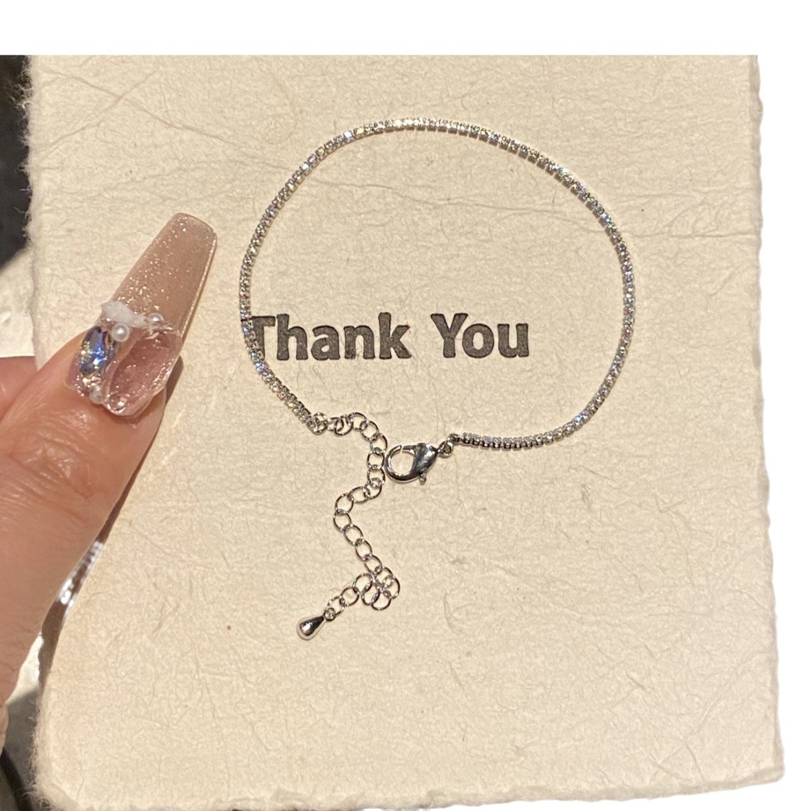 Green nail sequins, brand small design bracelet with zircon stainless steel for St. Valentine's Day, light luxury style, Birthday gift 5