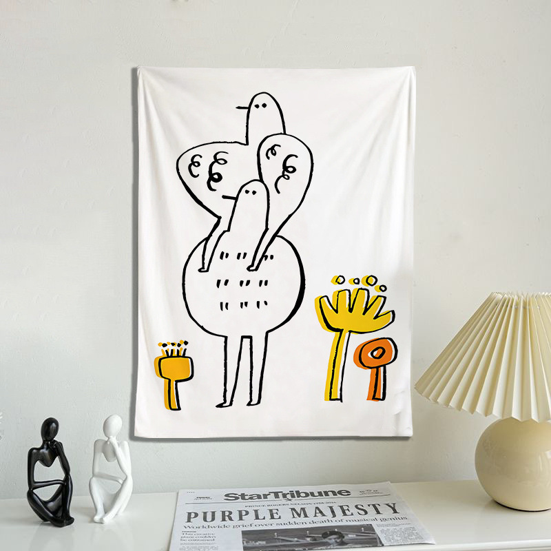 Inswind pintura de líneas artística colgar tela dormitorio sala de estar pared sofá decoración tela de fondo de alquiler transformación