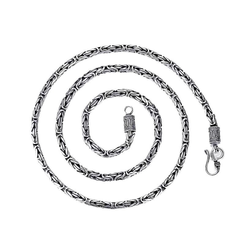 Peace Pattern Thai Silver For Men And Women, Niche Design, High-End Feel, Unique Hip-Hop Style, Boyfriend Style Sweater_voghion.com