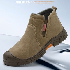 勞保鞋男鋼包頭防砸防刺穿透氣耐磨防燙電焊安全鞋工地工作鞋