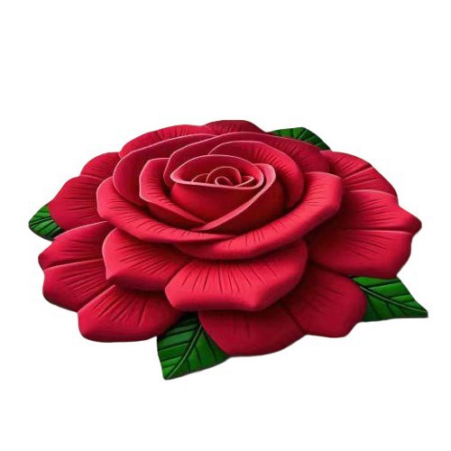 3D花卉高级感地垫客厅卧室床边地毯防滑耐脏耐磨易打理地垫可代发