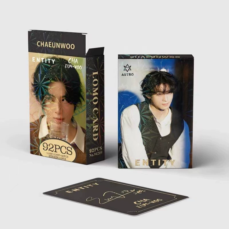 92- Korean group Astro's surrounding greeting card Chaeunwoo Che Yinyou Shuang -faced Postcard Photo Card Lomo Card
