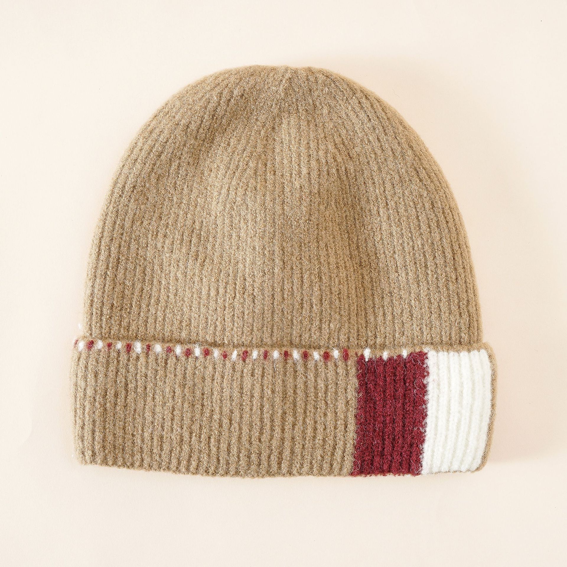 Corea del Sur moda color a juego cerrado dedo del pie sombrero de lana de las mujeres casual cálido otoño e invierno de punto sombrero estudiante curling sombrero frío