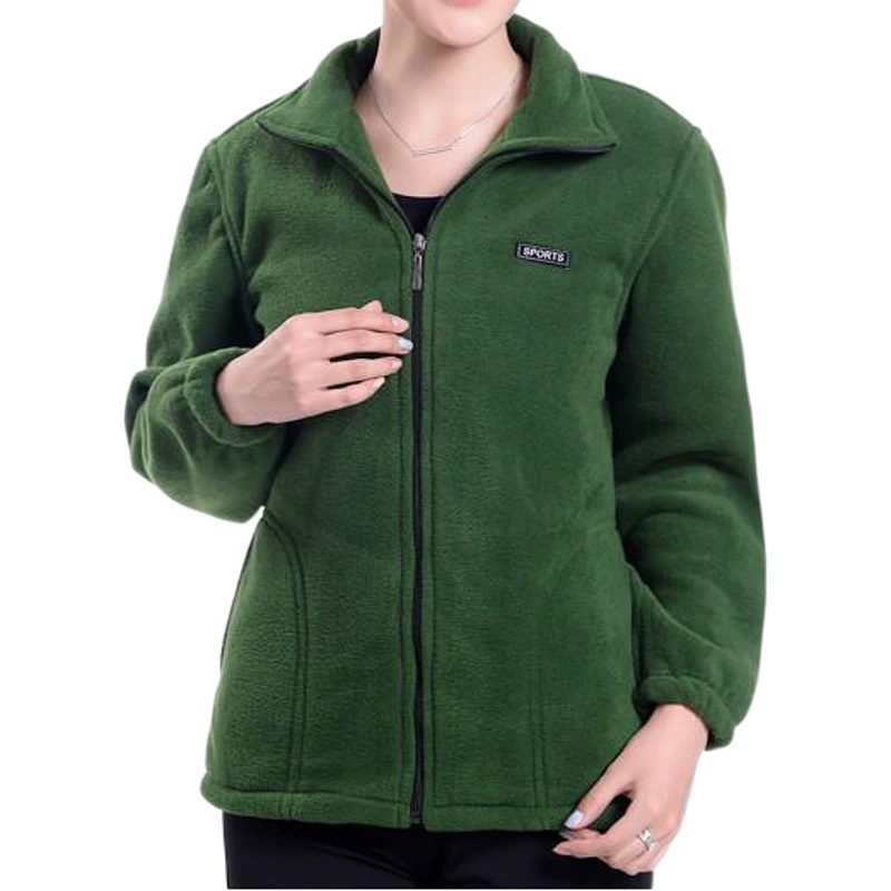 Пальто из Полярного флиса, женский кардиган, однотонное флисовое пальто, стрижка, утолщенный свитер больших размеров, спортивный топ для отдыха на открытом воздухе