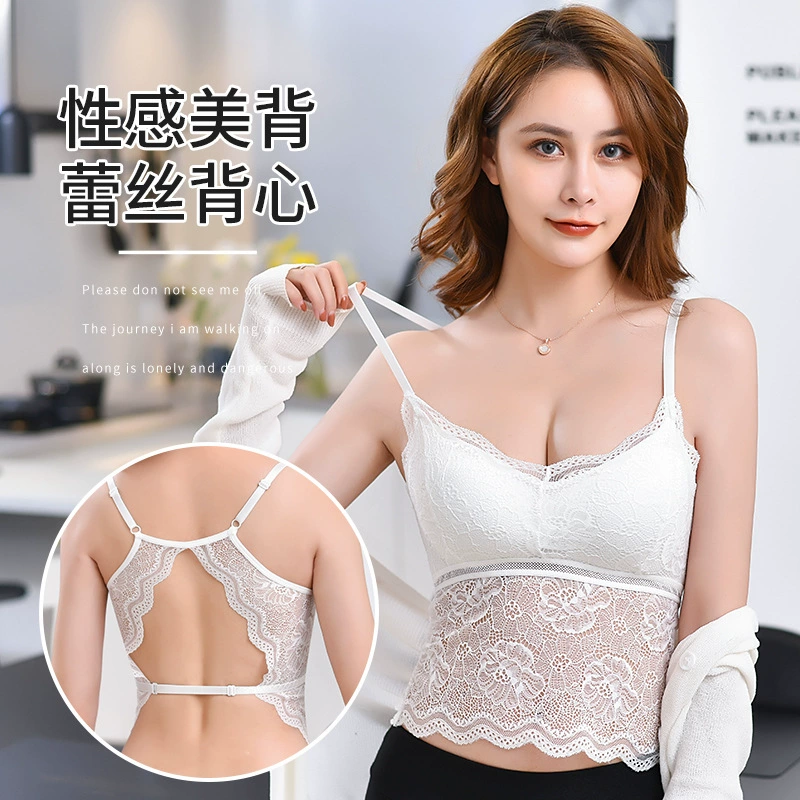 Летний горячий стиль сексуальный кружевной рюкзак, грудь, женский полный подходящий красивый жилет, тонкий ремешок, бюстгальтер, нижнее белье, женское