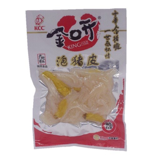 Chongqing Golden Mouth Open 90g Gold Pork Crispy Spicy Pickled Pork Skin Leisure Food Snack One-piece Dropshipping