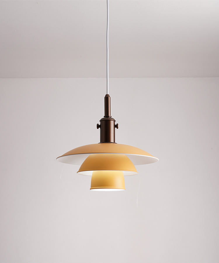 Danish designer Wabi Sabi style restaurant Nordic study internet famous UFO pendant light bedroom bedside table lamp_voghion.com