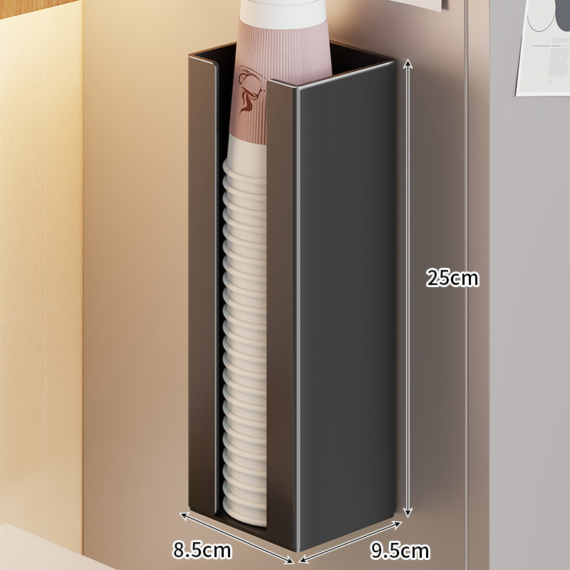 Organizador Magnético de Vasos de Papel de Hierro, De Pared, Sin Perforación, para Refrigerador image 9