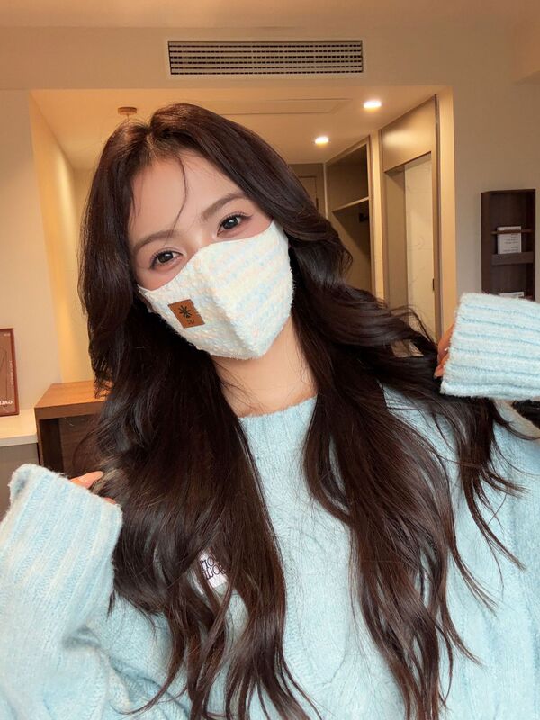 秋冬季保暖口罩加绒可爱透气女高颜值防风防寒护脸护眼角面罩加厚|undefined