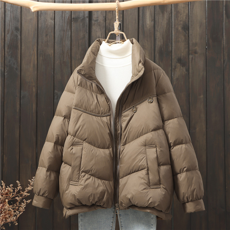 Women's Clothing Lightweight short winter coats jacket for women new winter coats stylish fashion women's clothing small stand collar winter coat_voghion.com