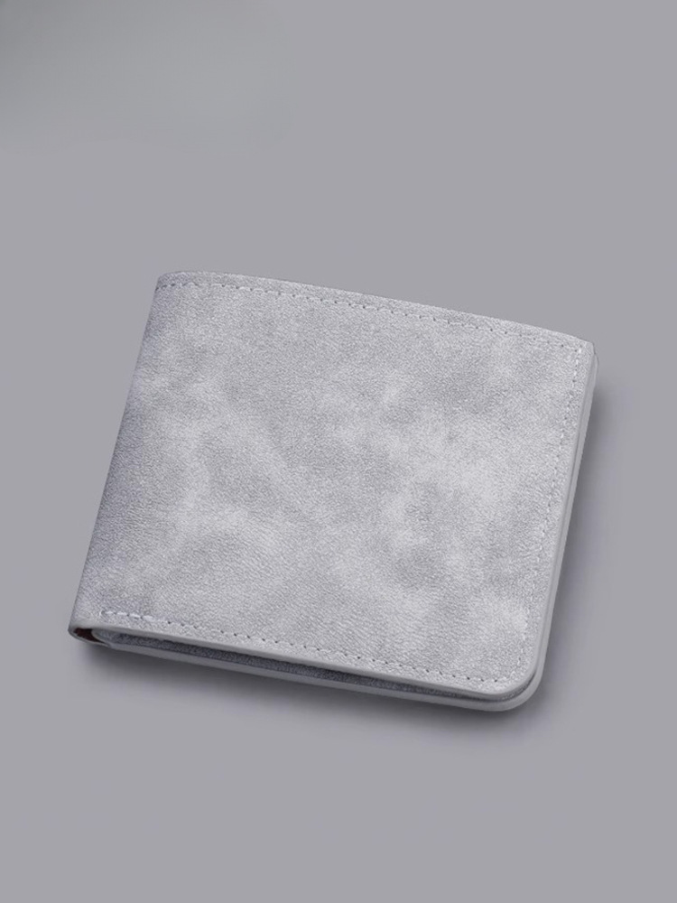 日本无印进口MUJ卡包钱包一体男士超薄短款皮夹软皮钱夹轻薄简约