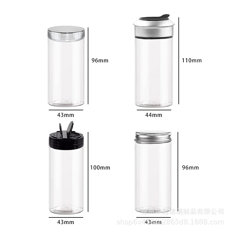 100 мл 120 мл квадратная стеклянная бутылка для приправ, круглая бутылка для приправ, экспортная бестселлерная бутылка для приправ для перца