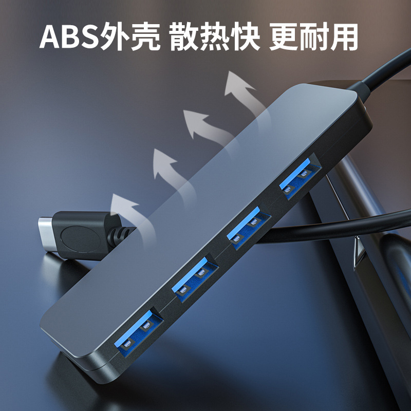 Hub USB Type-C 3.0 docking 4 puertos divisor USB 3.0 envío al por mayor