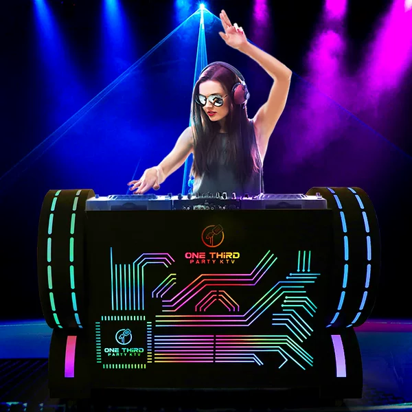 Dj Booth Led Light-Up Concert Butterfly Machine Dedicated Mobile Dj Table Bar Counter Abyss Home-Use Tall Long Bar Table
