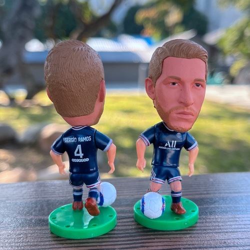 Football model Messi Neymar Mbappe doll model Paris Di Maria Navas star ornaments