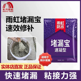 Dongfang Yuhong Waterproof Leak Stoppage Treasure Quick-setting Quick-drying Leak Stoppage King Toilet Waterproof Coating Water-Tight 1kg