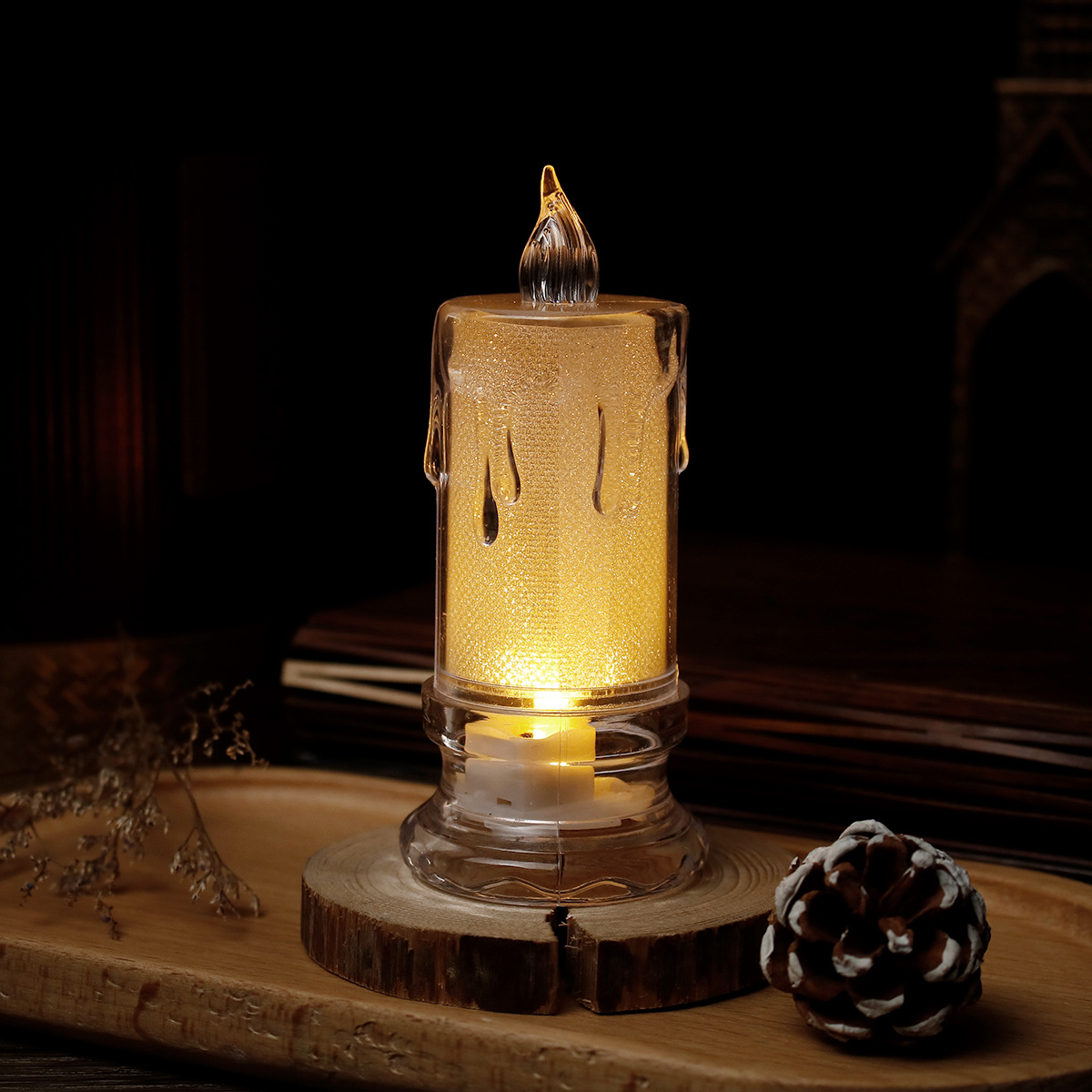 4.7*11.0 베이스가있는 투명 양초