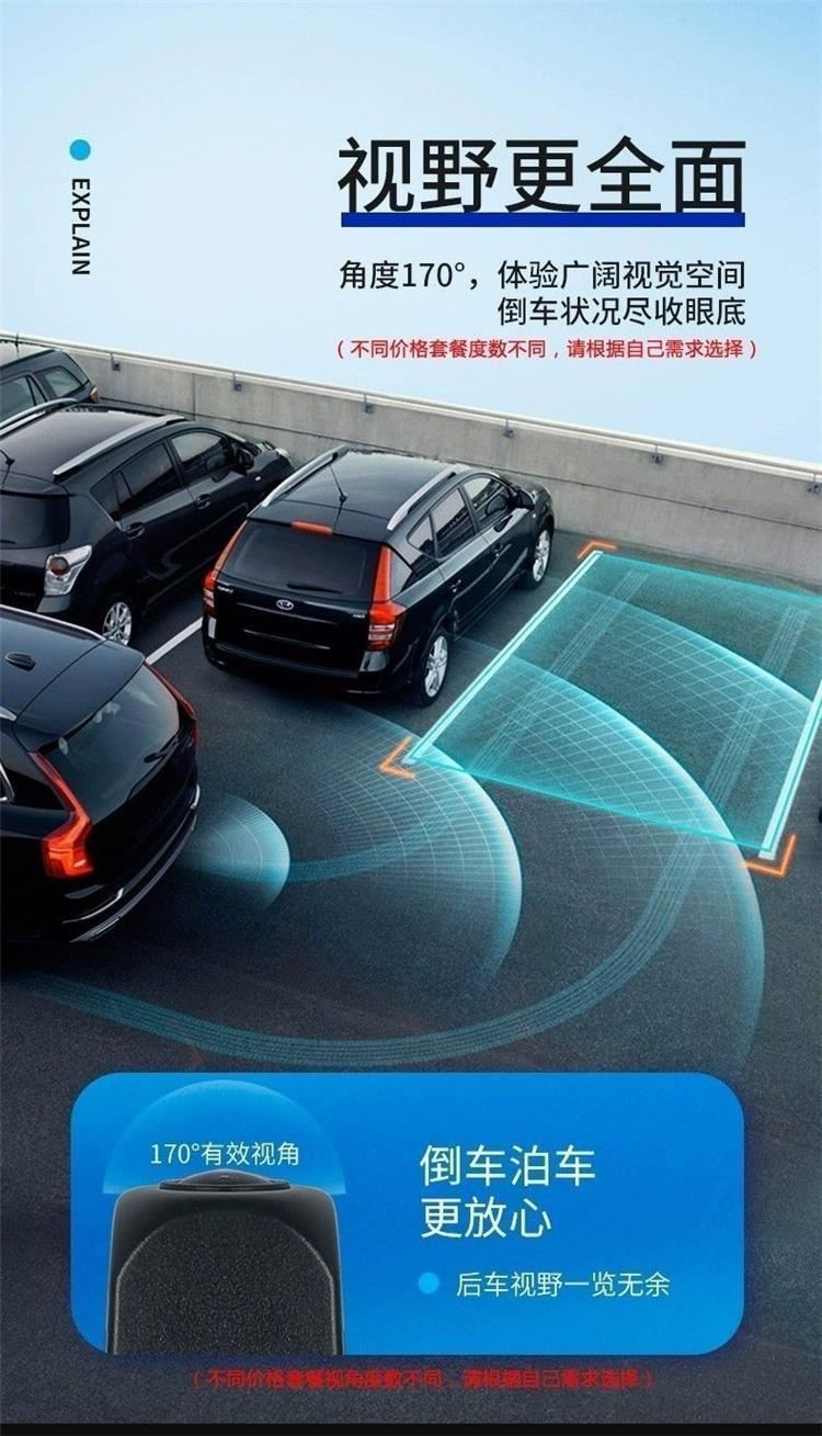 Ahd Reversing Camera Android Large Screen Modified Rearview Full-Color Ultra-High-Definition Waterproof Universal Car Hd Camera