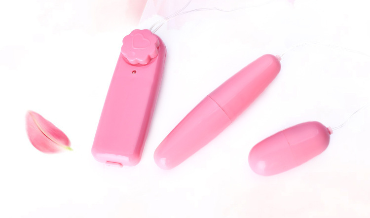 Double-Head Wireless Vibrating Egg Massager, ABS Body, Pink, Manual Control — detail image 3