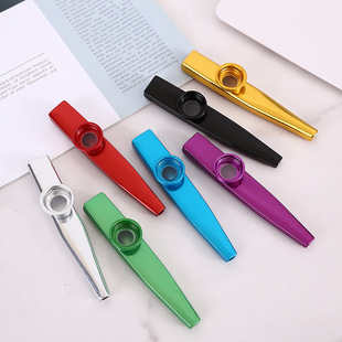 Factory Direct Sales Metal Kazoo Orff Musical Instrument Percussion Accompaniment Kazoo Multi-Color Musical Instrument Toy
