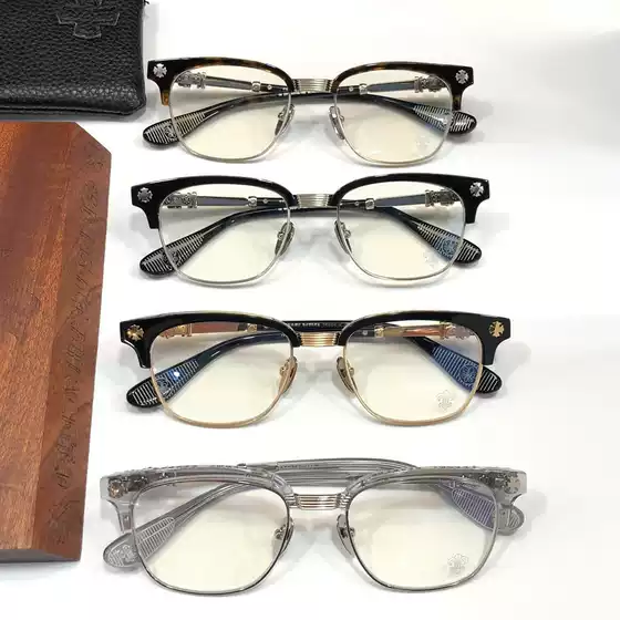 KELOQIN Shenzhen Wholesale High-Quality Semi-Rim Eyeglasses for Men Retro Computer Optical Frames Acetate + Titanium