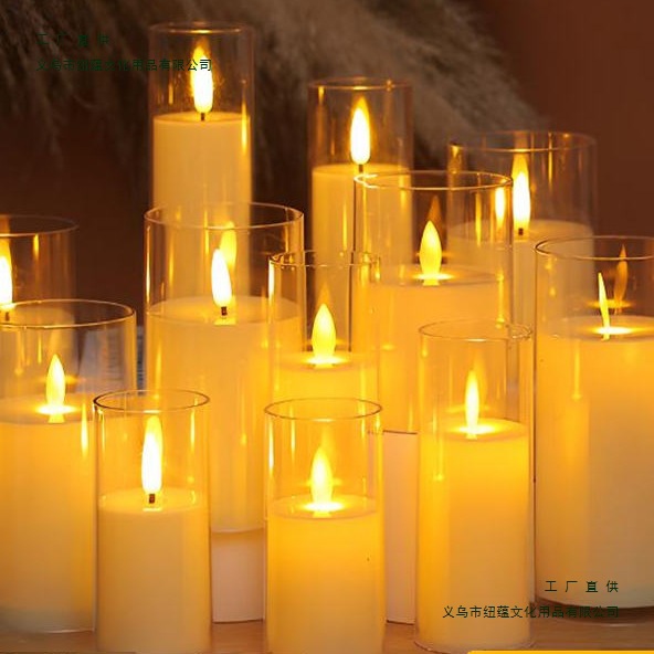 led仿真电子蜡烛灯 婚庆摄影布置装饰浪漫烛光生日户外灯具氛围灯
