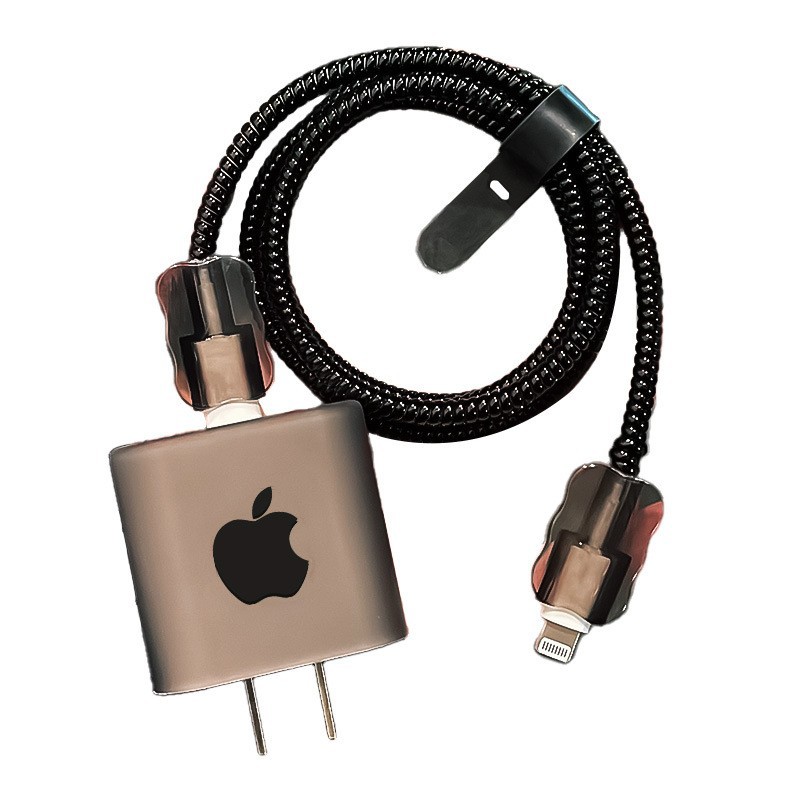 Apple 20W cargador de cable de datos pinzador de cable anti-ruptura carga rápida cubierta de cable de protección al por mayor